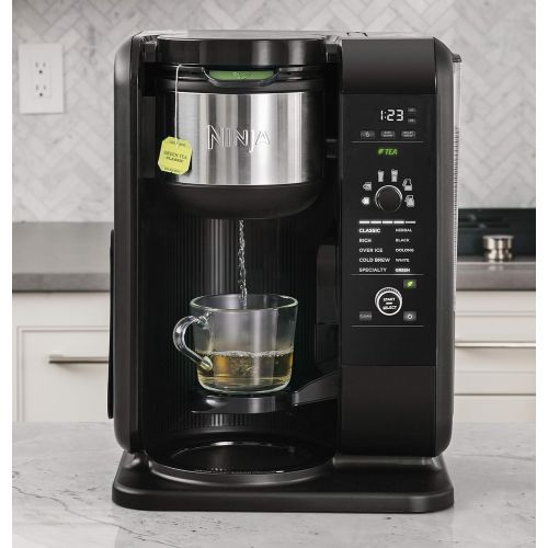  [아마존베스트]Amazon Renewed Ninja Hot and Cold Brewed System, Auto-iQ Tea and Coffee Maker with 6 Brew Sizes, 5 Brew Styles, Frother, Coffee & Tea Baskets with Glass Carafe (CP301) (Renewed)