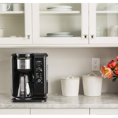  [아마존베스트]Amazon Renewed Ninja Hot and Cold Brewed System, Auto-iQ Tea and Coffee Maker with 6 Brew Sizes, 5 Brew Styles, Frother, Coffee & Tea Baskets with Glass Carafe (CP301) (Renewed)