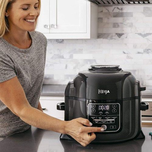  [아마존베스트]Amazon Renewed Ninja OP401 Foodi XL TenderCrisp Pressure Multi Cooker 8 quart Black/Gray (Renewed)