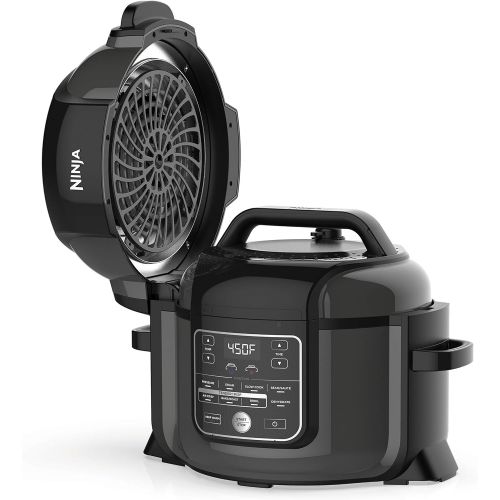  [아마존베스트]Amazon Renewed Ninja Foodi Cooker, Steamer & Air w/TenderCrisp Technology Pressure Cooker & Air Fryer All-in-One, 6.5 quart w/dehydrate, Black/Gray (Renewed)