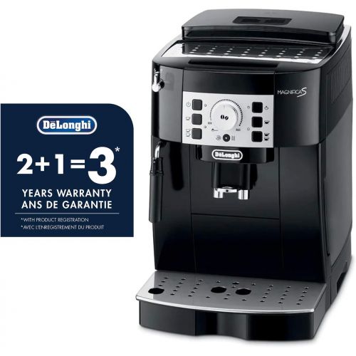  Amazon Renewed DeLonghi ECAM22110B-X ECAM22110B Super Automatic Espresso, Latte and Cappuccino Machine, Black (Renewed)