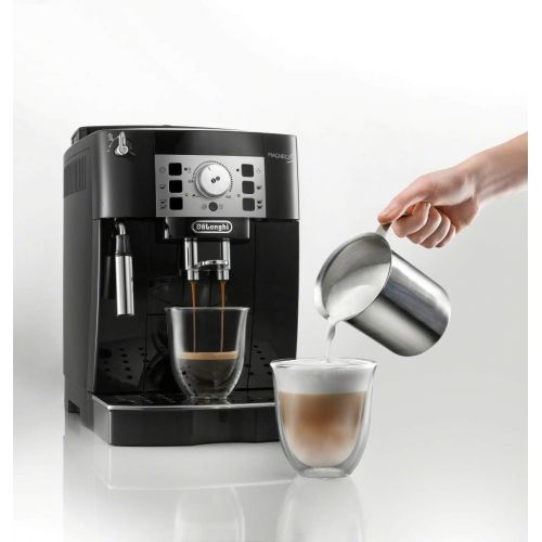  Amazon Renewed DeLonghi ECAM22110B-X ECAM22110B Super Automatic Espresso, Latte and Cappuccino Machine, Black (Renewed)