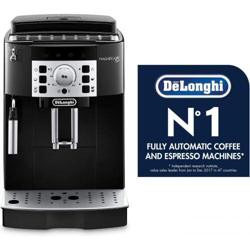  Amazon Renewed DeLonghi ECAM22110B-X ECAM22110B Super Automatic Espresso, Latte and Cappuccino Machine, Black (Renewed)