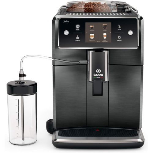  Amazon Renewed Saeco Xelsis SM7684/04 Super Automatic Espresso Machine, Titanium Metal Front (Renewed)