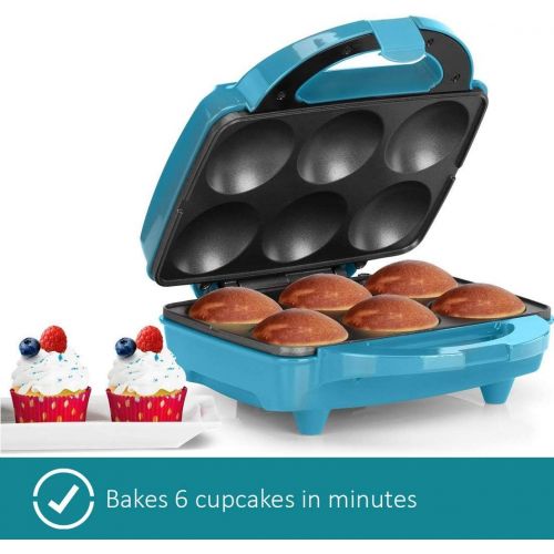  Amazon Renewed Holstein Housewares HF-09013T Fun Cupcake Maker - Teal/Stainless Steel (Renewed)