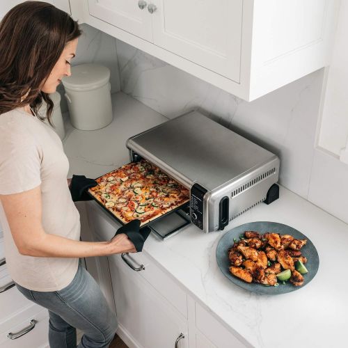  Amazon Renewed Ninja Foodi SP101/FT102CO Digital Fry, Convection Oven, Toaster, Air Fryer, Flip-Away for Storage, with XL Capacity, and a Stainless Steel Finish (Renewed)