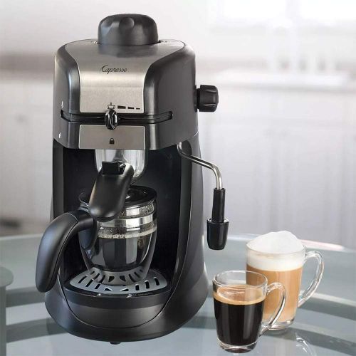  Amazon Renewed Capresso 30398FR / 303.98/303.98 4 Cup Espresso & Cappuccino Machine (Renewed)