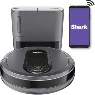 Amazon Renewed Shark IQ Wi-Fi Robot Vacuum w/ Self-Empty Base & Self-Cleaning Brushroll QR1000 (Renewed) (Grey)