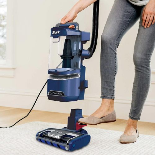  Amazon Renewed Shark UV850 Performance Lift-Away ADV DuoClean PowerFins Upright Vacuum with Self-Cleaning Brushroll Powerful Pet Hair Pickup and HEPA Filter, Blue (Renewed)