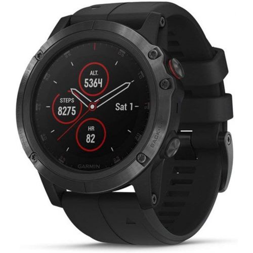  [아마존베스트]Amazon Renewed Garmin Fenix 5 Plus, Premium Multisport GPS Smartwatch, Features Color TOPO Maps, Heart Rate Monitoring, Music and Garmin Pay, Black with Black Band (Renewed)