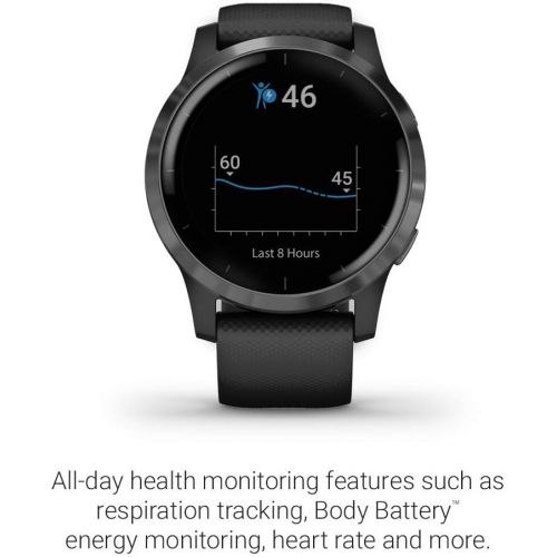  [아마존베스트]Amazon Renewed Garmin vivoactive 4, GPS Smartwatch, Features Music, Body Energy Monitoring, Animated Workouts, Pulse Ox Sensors and More, Black (Renewed)