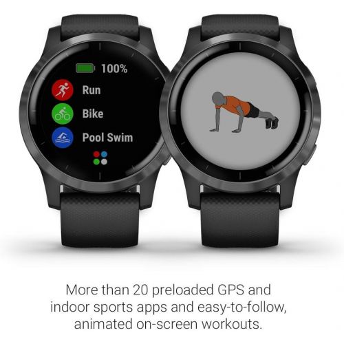  [아마존베스트]Amazon Renewed Garmin vivoactive 4, GPS Smartwatch, Features Music, Body Energy Monitoring, Animated Workouts, Pulse Ox Sensors and More, Black (Renewed)