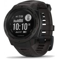 Amazon Renewed Garmin 010-N2064-00 Instinct, Rugged Outdoor Watch with GPS, Features GLONASS and Galileo, Heart Rate Monitoring and 3-axis Compass, 1.27-inch, Graphite (Renewed)
