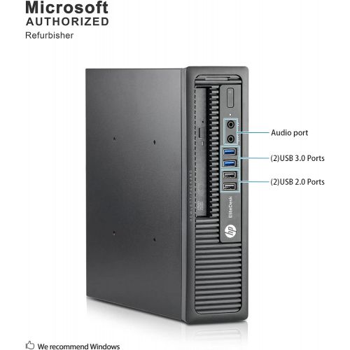  [아마존베스트]Amazon Renewed HP Elite 800G1 Ultra Small Desktop PC, Intel Quad Core i5-4570s Processor, 16GB RAM, 512GB Solid State Drive, Windows 10 Pro, DVD, HDMI, Bluetooth, Keyboard, Mouse, WiFi (Renewed)