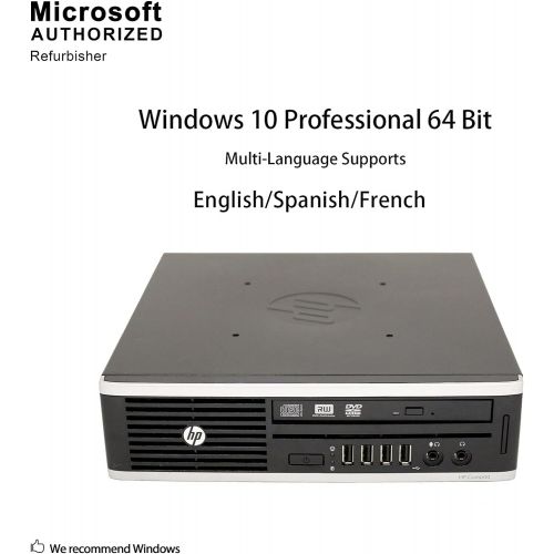  [아마존베스트]Amazon Renewed HP Elite 8300 Ultra Small Slim High Performance Business Computer PC (Intel 3470s 2.9Ghz), 8GB RAM, 120GB Brand New SSD, Wireless WIFI, USB 3.0) Windows 10 Professional (Renewed)