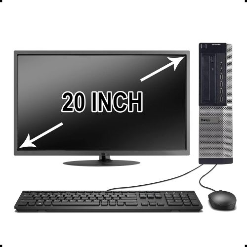  [아마존베스트]Amazon Renewed Dell Optiplex 990 Desktop Computer Package - Intel Quad Core i5 3.1-GHz, 16GB RAM, 2 TB, DVD-RW Drive, 20 Inch LCD Monitor, Keyboard, Mouse, WiFi, Bluetooth, Windows 10 (Renewed)