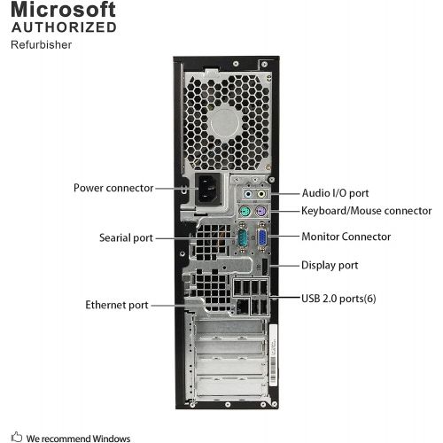  [아마존베스트]Amazon Renewed HP Desktop, Dual Core AMD, New 8gb Memory, 500gb, DVD, Windows 10 Professional, WiFi Wireless (Renewed)