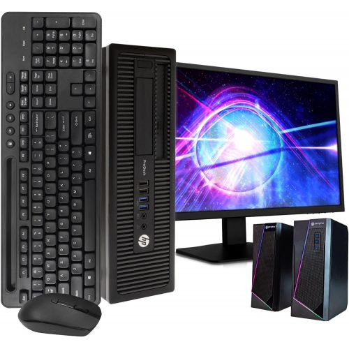  [아마존베스트]Amazon Renewed HP ProDesk 600 G1 SFF PC Desktop Computer, Intel i5-4590, 8GB RAM 500GB HDD, Windows 10 Professional, New 23.6 FHD V7 LED Monitor, New 16GB Flash Drive, Wireless Keyboard & Mouse,