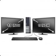 [아마존베스트]Amazon Renewed Dell Optiplex 9020 SFF Computer Desktop PC, Intel Core i5 Processor, 16 GB Ram, 2 TB Hard Drive, WiFi, Bluetooth 4.0, DVD-RW, Dual 19 inch LCD Monitors Windows 10 Pro (Renewed)