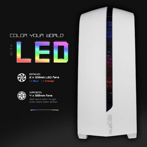  [아마존베스트]Amazon Renewed Periphio Portal Gaming PC Desktop Computer Tower, Intel Quad Core i5 3.2GHz, 8GB RAM, 128GB SSD + 500GB 7200 RPM HDD, Windows 10, AMD Radeon RX570 4GB DDR5, HDMI, Wi-Fi (Renewed)