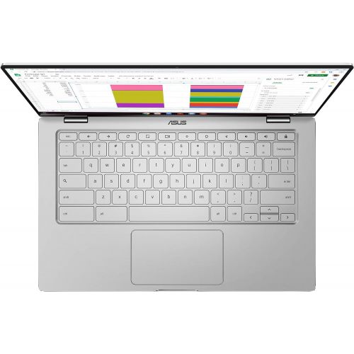  [아마존베스트]Amazon Renewed ASUS Chromebook Flip C434-DS384T 2 in 1 Laptop, 14 Touchscreen Full HD 4-Way NanoEdge, Intel Core M3-8100Y Processor, 8GB RAM, 64GB eMMC Storage, Backlit KB, Silver, Chrome OS (Ren