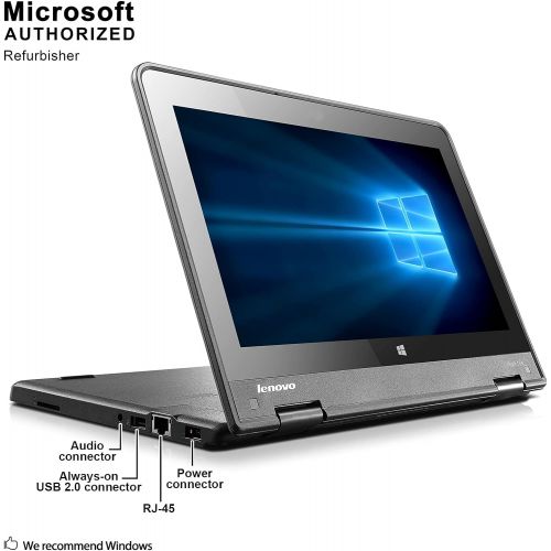  [아마존베스트]Amazon Renewed Lenovo Thinkpad Yoga 11e Laptop 11.6inch Touchscreen Convertible Ultrabook PC, Intel Quad Core Processor, 128GB Solid State Drive, 4GB DDR3 RAM, HD Webcam, LED, HDMI, Bluetooth, Wi