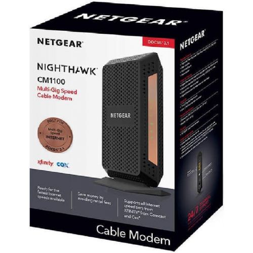  [아마존베스트]Amazon Renewed Netgear Nighthawk CM1100 DOCSIS 3.1 Cable Modem (Renewed)