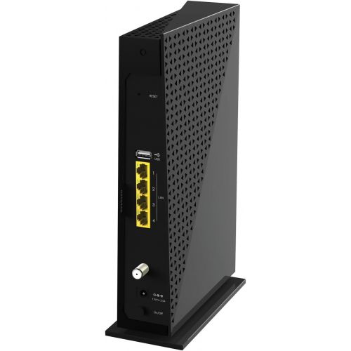  [아마존베스트]Amazon Renewed NETGEAR C6300-100NAR DOCSIS 3.0 WiFi Cable Modem Router with AC1750 16x4 Download speeds. Certified for Xfinity from Comcast, Spectrum, Cox, Cablevision & More (Renewed),black