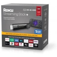 [아마존베스트]Amazon Renewed Roku Streaming Stick plus | 4K/HDR/HD Streaming Player with 4X The Wireless Range & Voice Remote with TV Power and Volume (2017) (Renewed)