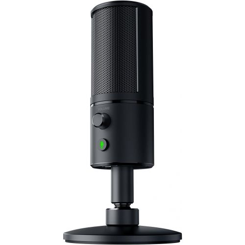  Amazon Renewed Razer Seiren X: Supercardiod Pick-Up Pattern - Condenser Mic - Built-In Shock Mount - Professional Grade Streaming Microphone - RZ19-02290100-R3U1 (Renewed)