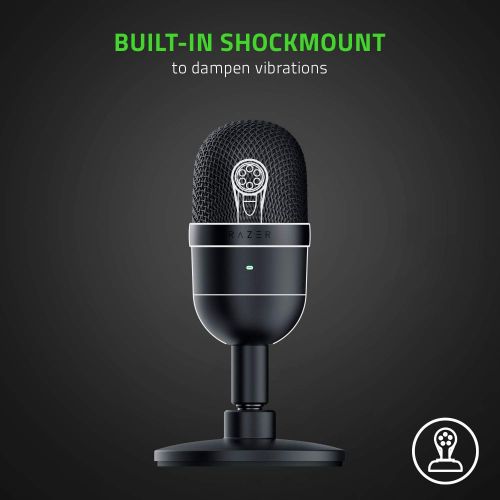  Amazon Renewed Razer Seiren Mini Ultra-Compact USB Streaming Microphone: Shock Resistant - Black (Renewed)