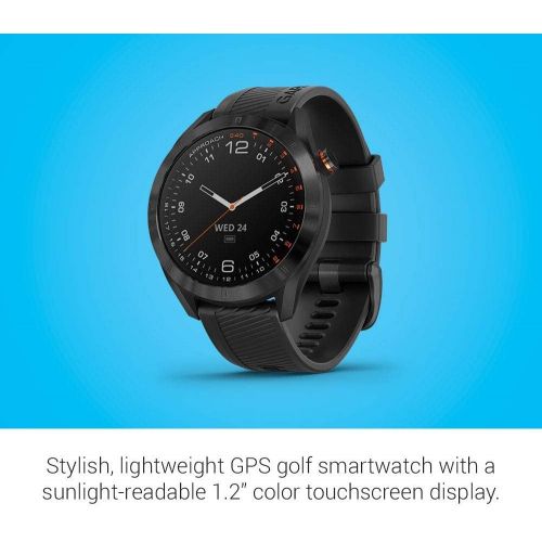  Amazon Renewed Garmin Approach S40, Stylish GPS Golf Smartwatch, Lightweight with Touchscreen Display, Black (Renewed)