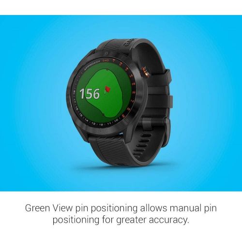  Amazon Renewed Garmin Approach S40, Stylish GPS Golf Smartwatch, Lightweight with Touchscreen Display, Black (Renewed)