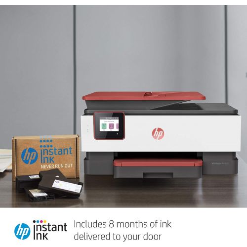  Amazon Renewed HP OfficeJet Pro 8035 All-in-One Wireless Printer - Smart Home Office Productivity - Coral (4KJ65A) (Renewed)