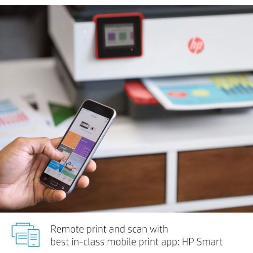  Amazon Renewed HP OfficeJet Pro 8035 All-in-One Wireless Printer - Smart Home Office Productivity - Coral (4KJ65A) (Renewed)