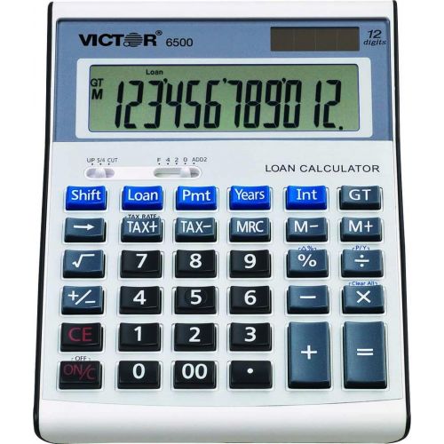  Amazon Renewed Victor 6500 12 Digit Desktop Financial Calculator Loan Calculator Mortgage Calculator for Real Estate, Cars, Boats, and Homes. Calculate payments and Interest (Renewed)