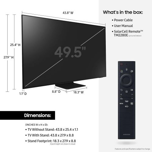  Amazon Renewed SAMSUNG 50-Inch Class Neo QLED 4K QN90B Series Mini LED Quantum HDR 32x Smart TV with Alexa Built-in (QN50QN90BAFXZA, 2022 Model) (Renewed)