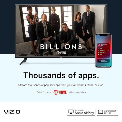  Amazon Renewed VIZIO 24-inch D-Series Full HD 1080p Smart TV with Apple AirPlay and Chromecast Built-in, Screen Mirroring for Second Screens, & 150+ Free Streaming Channels, D24f-J09, 2021 Model