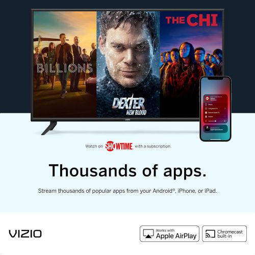  Amazon Renewed VIZIO 32-inch D-Series Full HD 1080p Smart TV with Apple AirPlay and Chromecast Built-in, Screen Mirroring for Second Screens, & 150+ Free Streaming Channels, D32f4-J01, 2021 Model