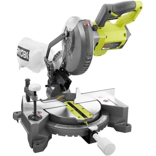  [아마존베스트]Amazon Renewed RYOBI 18-Volt ONE+ Cordless 7-1/4 in. Compound Miter Saw (Tool Only) with Blade (Renewed)