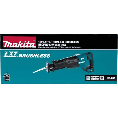  [아마존베스트]Amazon Renewed Makita XRJ05Z 18V LXT Lithium-Ion Brushless Cordless Recipro Saw, Tool Only (Renewed)