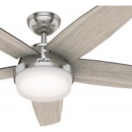 [아마존베스트]Amazon Renewed Hunter Fan 52 inch Contemporary Brushed Nickel Indoor Ceiling Fan with Light Kit and Remote Control (Renewed)
