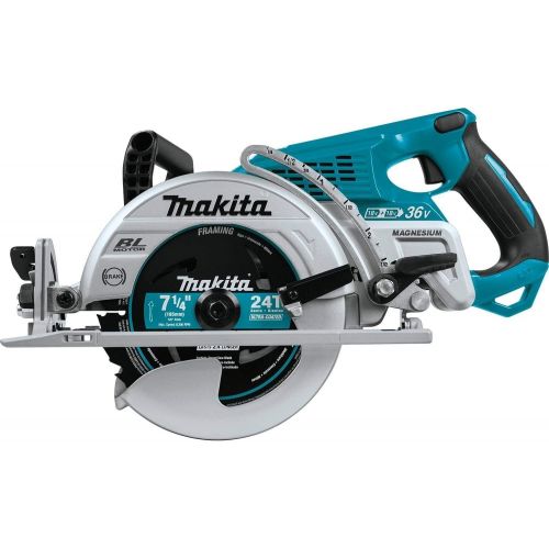  Amazon Renewed Makita XSR01Z 18V X2 LXT Lithium-Ion 36V Brushless Cordless Rear Handle 7-1/4 Circular Saw, Tool Only (Renewed)