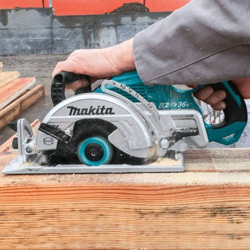  Amazon Renewed Makita XSR01Z 18V X2 LXT Lithium-Ion 36V Brushless Cordless Rear Handle 7-1/4 Circular Saw, Tool Only (Renewed)