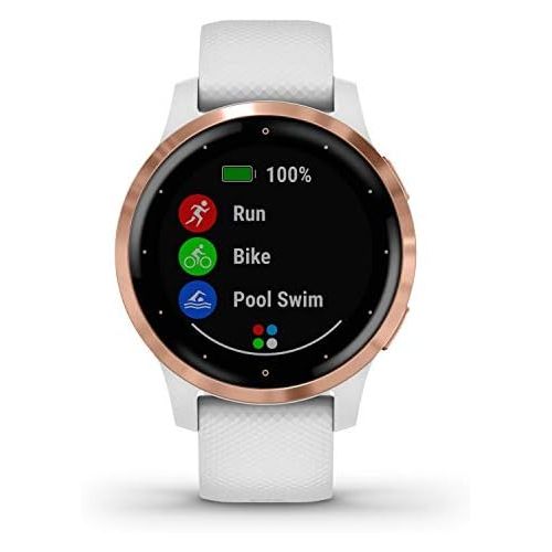  [아마존베스트]Amazon Renewed Garmin vivoactive 4S - Slim Waterproof GPS Fitness Smart Watch with Training Plans & Animated Exercises for Slim Wrists, 20 Sports Apps, 7 Days Battery Life, Contactless Payment, M