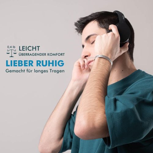  [아마존베스트]Amazon Renewed Noise Cancelling Kopfhoerer Leichte, Srhythm NC25 Over Ear ANC, Eingebaut Mikro, HiFi, CVC6.0 fuer Alle Gerate mit Bluetooth (Generalueberholt)