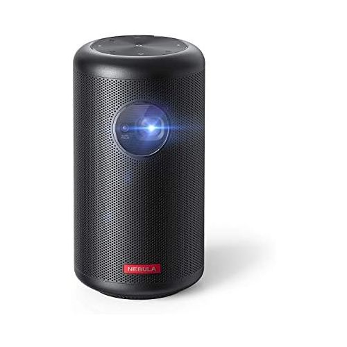  [아마존베스트]-Service-Informationen Anker Nebula Capsule Max, Mini Projektor in Pint-Groesse, Beamer mit WLAN und 200 ANSI Lumen, 8W Lautsprecher, 100 Zoll Bildformat,4 Stunden Wiedergabezeit,ideal fuer Draussen(Generalue