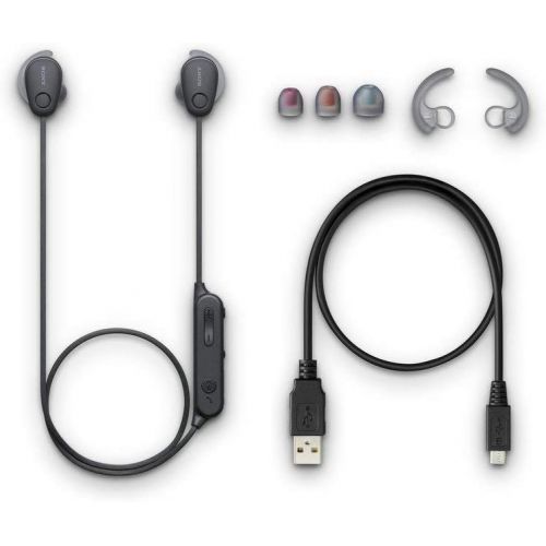 소니 Sony WI-SP600NB Wireless Noise Canceling Headphones | SP600N (Certified Refurbished)