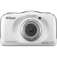 Nikon COOLPIX W100 13.2MP 1080P Digital Camera w3x Zoom Lens, WiFi, SnapBridge - (Certified Refurbished) (White)