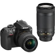 Nikon D3400 Digital SLR Camera & 18-55mm VR & 70-300mm DX AF-P Lenses - (Certified Refurbished)